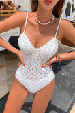 Women Crochet Push Up One-piece Swimsuit