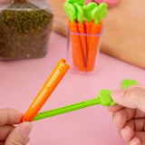 10pcs Food Bag Clips Cute Carrot - Basketlist