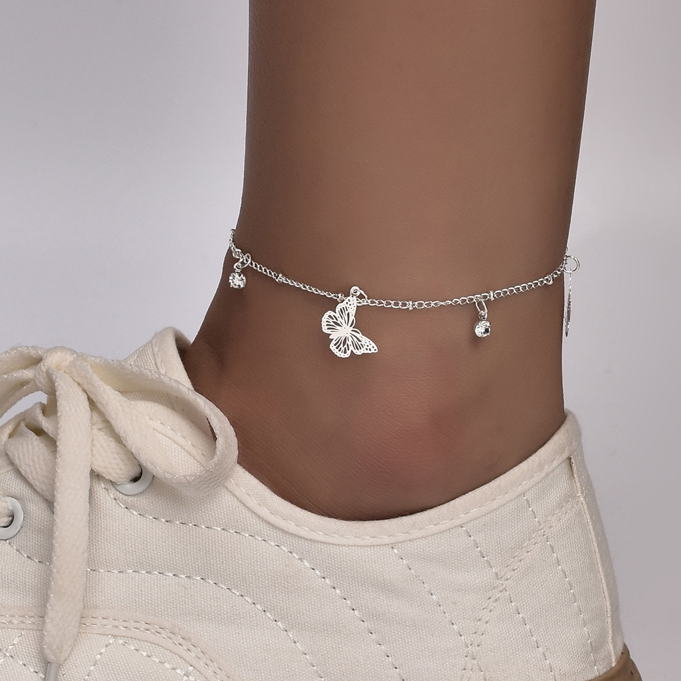 Butterfly Charm Anklet For Women - Basketlist