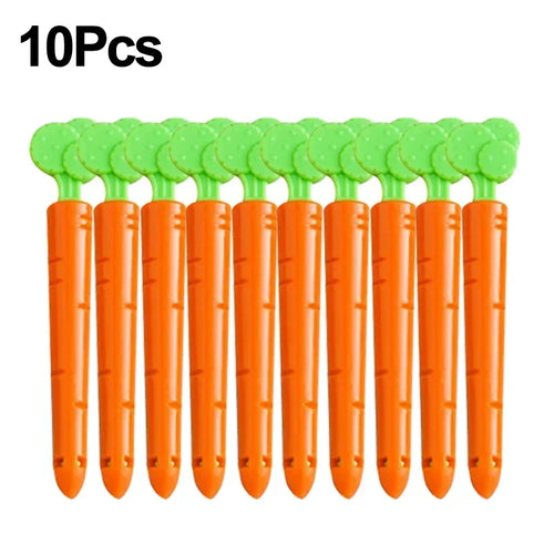 10pcs Food Bag Clips Cute Carrot - Basketlist