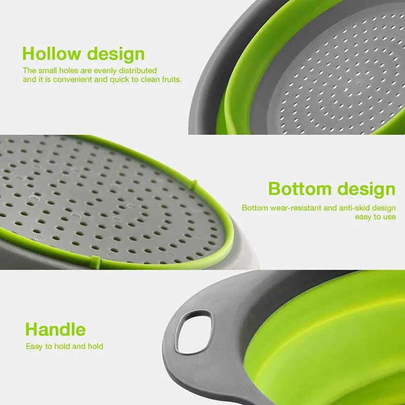 Silicone cleaning and drainage basket - Basketlist